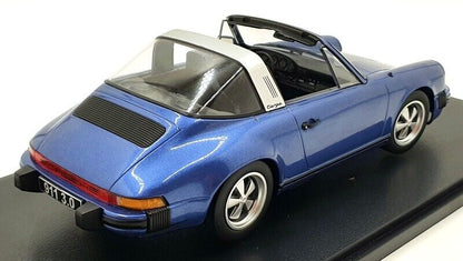 KK Scale 1977 Porsche 911 SC Targa w/ Removable Top G Series Blue Metallic 1:18