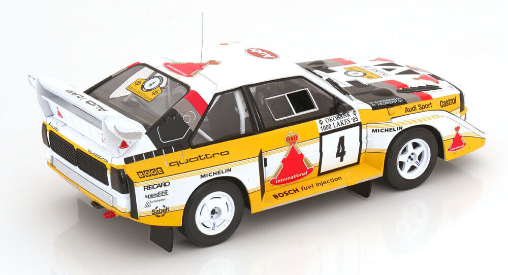 Ixo Audi Quattro S1 E2 No 4 Winner 1000 Lake Rally S. Blomqvist 1:18