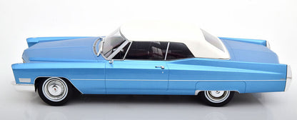 KK Scale 1967 Cadillac DeVille with Softtop Light Blue Metallic 1:18