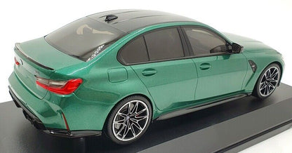 Minichamps 2020 BMW M3 Competition (G80) Isle of Man Green Metallic 1:18 SEALED