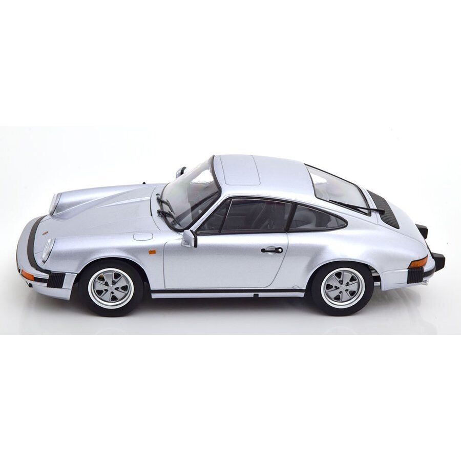 KK Scale 1988 Porsche 911 Carrera 3.2 Coupe G Series Ice Silver 1:18