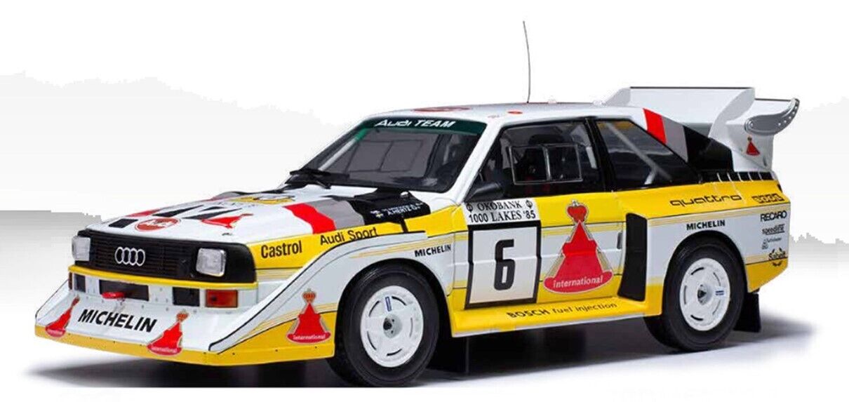 Ixo Audi Quattro S1 E2 No 6 Winner 1000 Lake Rally Mikkola, Hertz 1:18