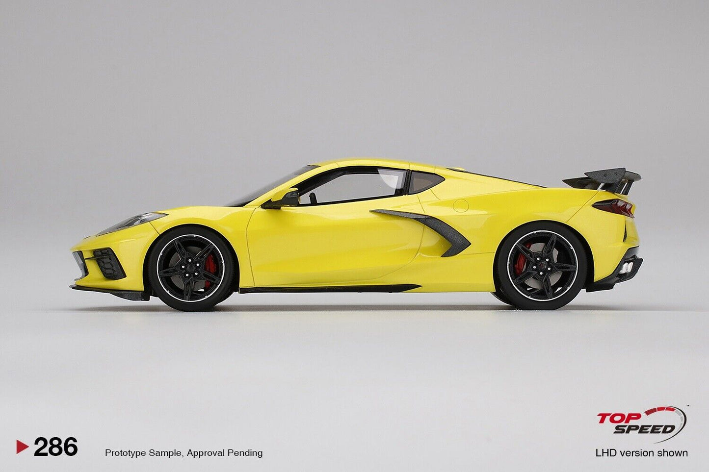 Topspeed 2020 Chevrolet Corvette Stingray Accelerate Yellow Metallic 1:18