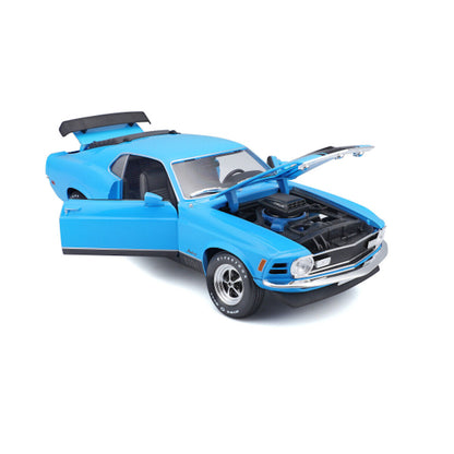 Maisto 1970 Ford Mustang Mach-1 Coupe Blue 1:18