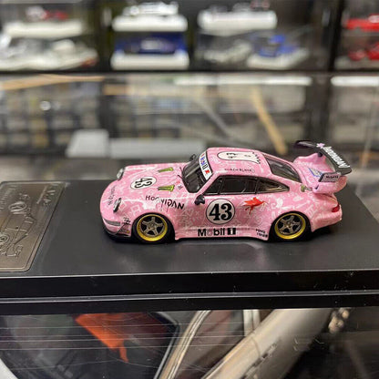 King Model Porsche 911 964 RWB Pink Hoonipigasus 1:64