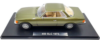 KK Scale 1973 Mercedes-Benz SL Class 450SLC (C107) Green Metallic 1:18