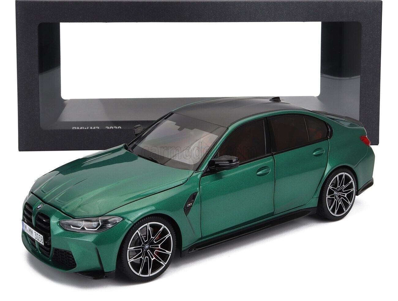 Minichamps 2020 BMW M3 Competition (G80) Isle of Man Green Metallic 1:18