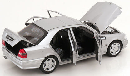 Norev 1993 Mercedes-Benz C36 AMG W202 Silver Metallic 1:18