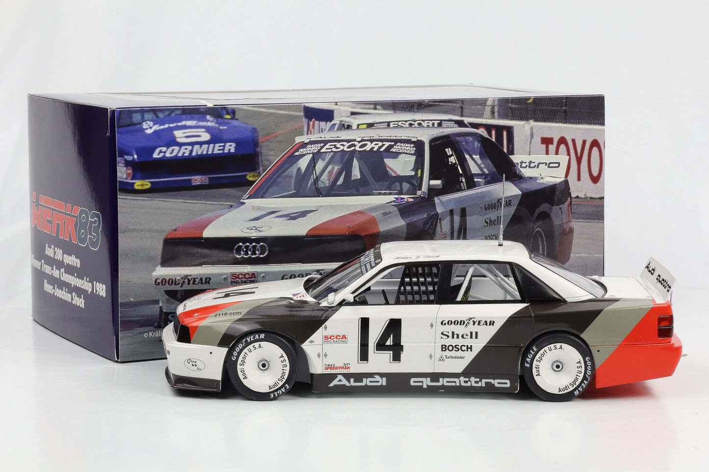 Werk83 Audi 200 Quattro Team Audisport No 14 Cleverland Trans-Am 1988 1:18