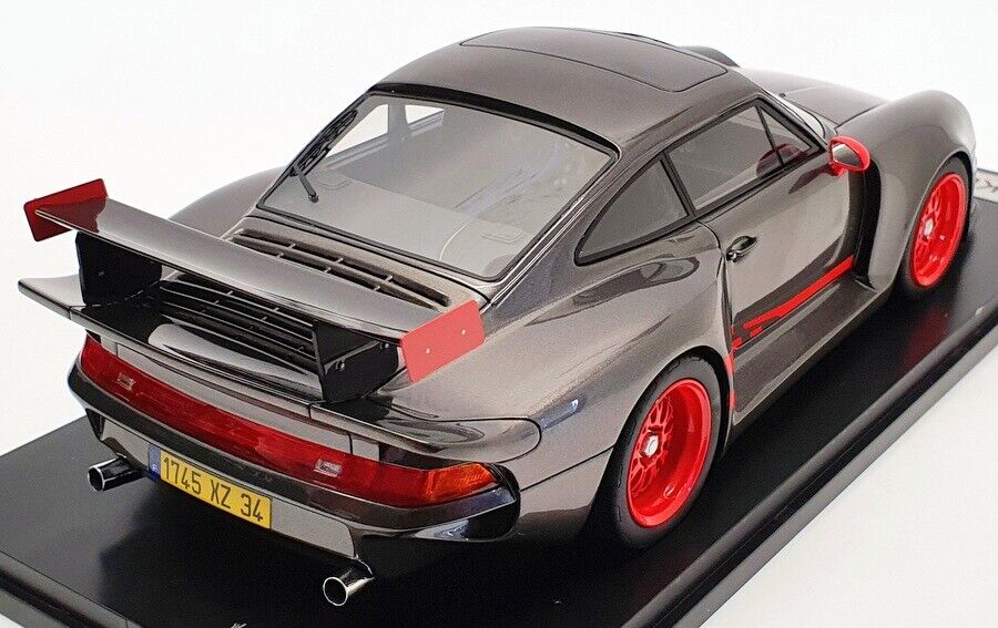 KESS-Model 1993 Porsche 911 993 GT1 Almeras Grey Metallic w/ Red 1:18