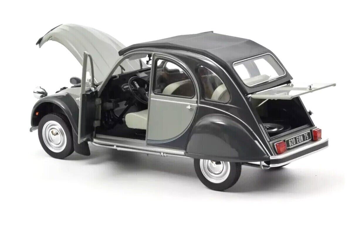 Norev 1:18 1983 Citroen 2CV Charleston Grey & Nocturne Grey