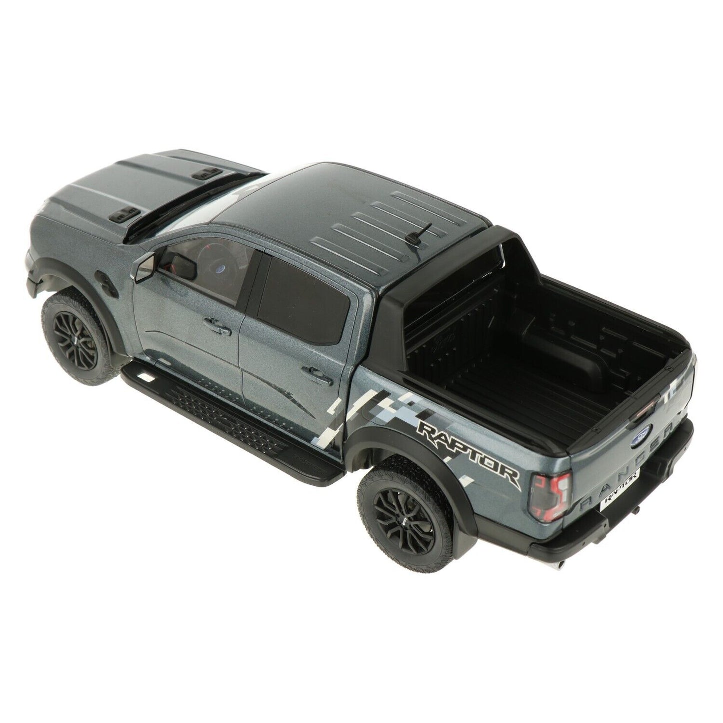 MCG 2023 Ford Ranger Raptor Crew Cab Pickup Truck Dark Grey Metallic 1:18