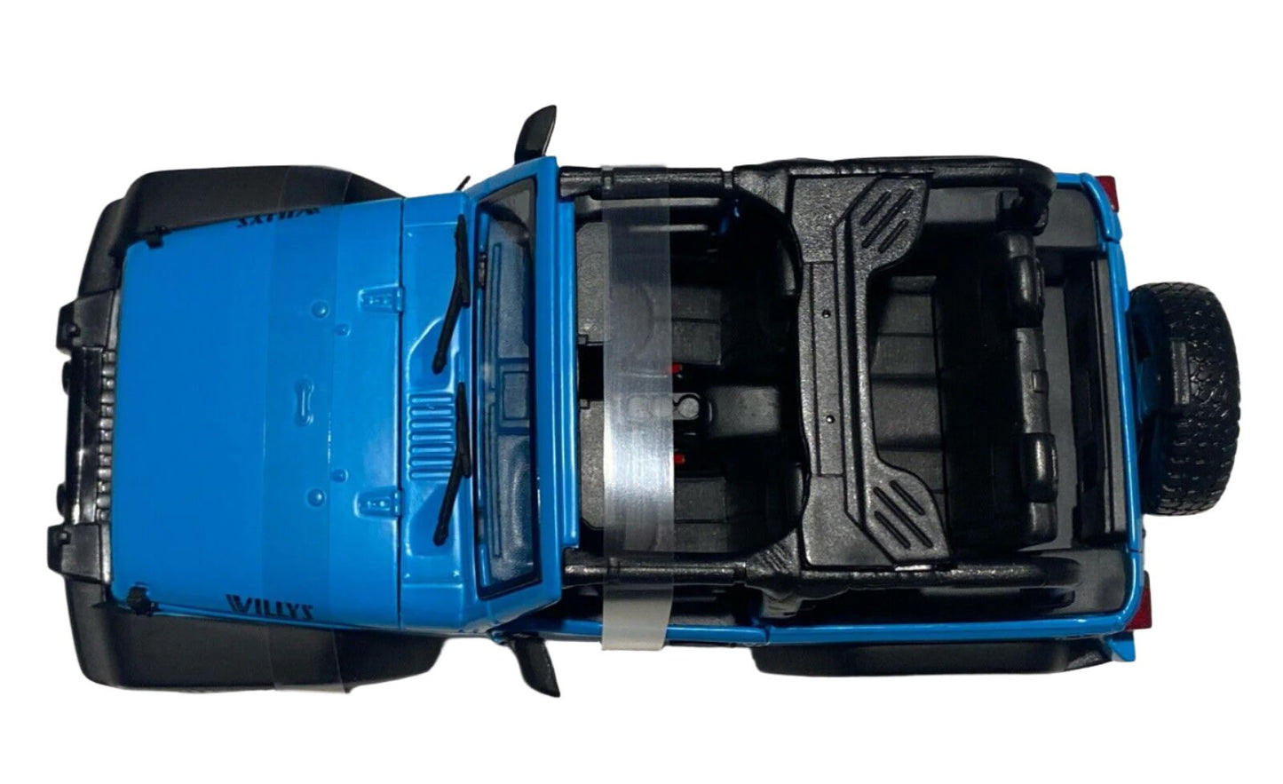 Maisto 2014 Jeep Wrangler Willy's Topless Blue 1:18