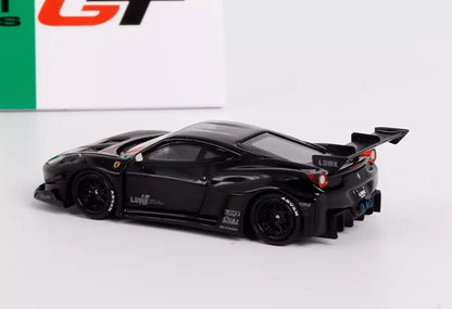 Star Model Ferrari 458 GT LBWK Silhouette Works Black 1:64