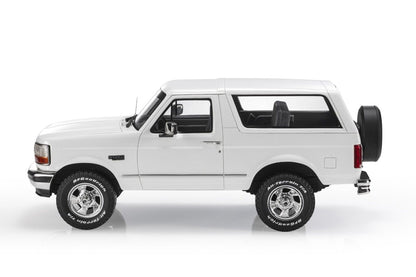 LS Collectibles 1992 Ford Bronco 4x4 Hard Top Closed White 1:18