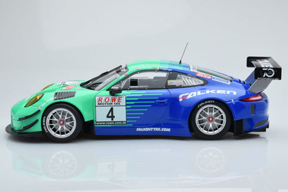 Minichamps 2018 Porsche 911 991 GT3 R Team Falken Motorsports No 4 Bachler Ragginger Winner VLN 6 1:18