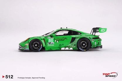 Topspeed Porsche 911 GT3 R (992) #80 AO Racing 2023 IMSA Sebring Green 1:18