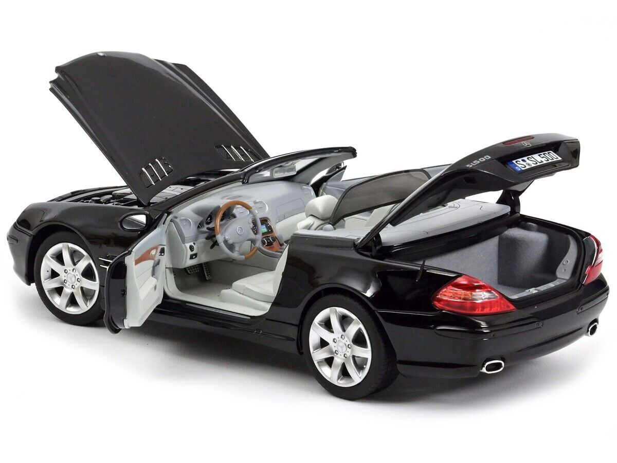 Norev 1:18 2003 Mercedes-Benz SL 500 Convertible Black