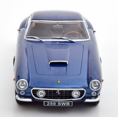 KK Scale 1961 Ferrari 250 GT SWB Passo Corto (Short Step) Blue Metallic 1:18