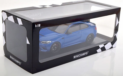 Minichamps 2020 BMW M2 CS (F87) Misano Blue w/ Black Wheels  1:18