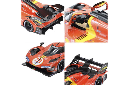 Bburago Ferrari 499P 3.0L Turbo V6 No 51 Team Ferrari AF Corse 2023 24hr Le Mans - Red 1:18