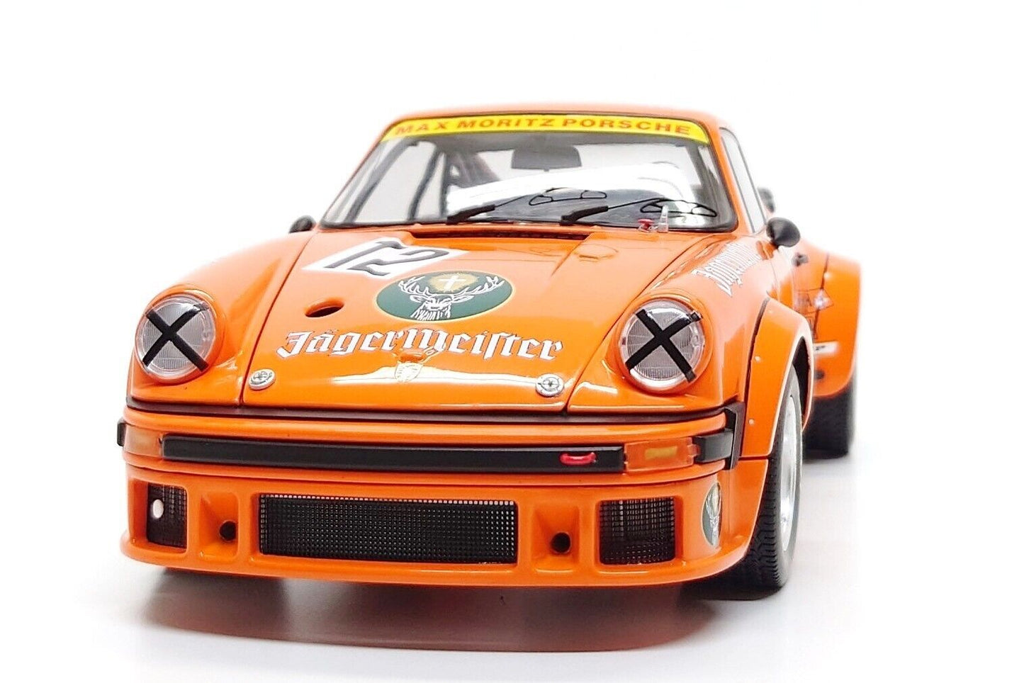 Schuco 1976 Porsche 911 934 RSR Jagermeister No 12 Eifelrennen DRM Orange 1:18