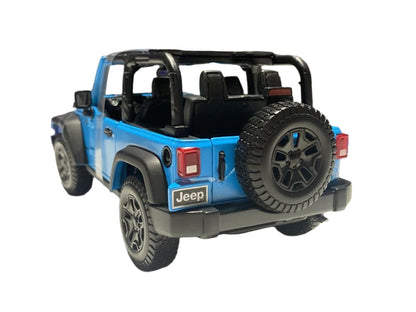 Maisto 2014 Jeep Wrangler Willy's Topless Blue 1:18