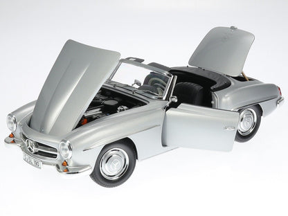 Minichamps 1955 Mercedes-Benz 190 SL (W121) Convertible Silver Metallic 1:18