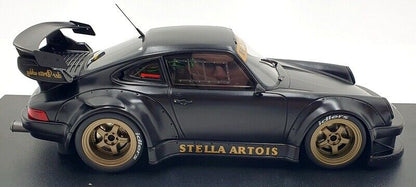 GT Spirit 2008 Porsche 911 930 RWB Stella Artois Matte Black 1:18 Resin