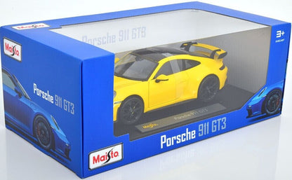 Maisto 2022 Porsche 911 992 GT3 Racing Yellow 1:18