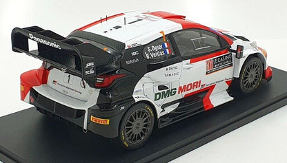 Ixo 2023 Toyota Yaris GR Hybrid Rally1 Monte Carlo No 17 Ogier White & Black 1:18