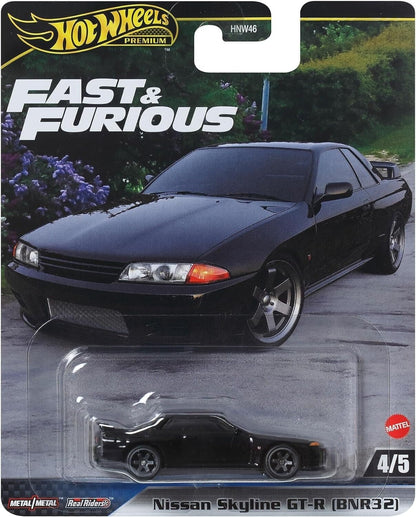 Hot Wheels Premium Fast & Furious Nissan Skyline GT-R (R32) BNR32 2024 Black 1:64