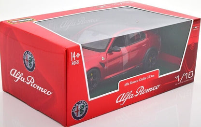 Bburago 2022 Alfa Romeo Giulia Rosso GTAm Red Metallic 1:18