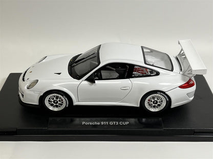 Welly Porsche 911 (997) GT3 Cup Car Street Version White 1:18