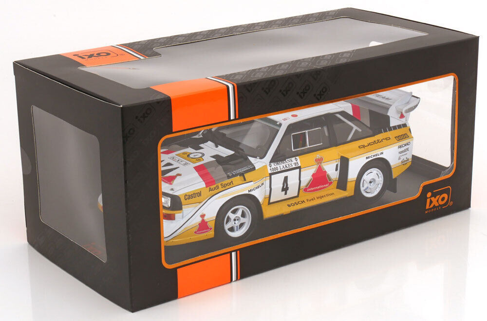 Ixo Audi Quattro S1 E2 No 4 Winner 1000 Lake Rally S. Blomqvist 1:18