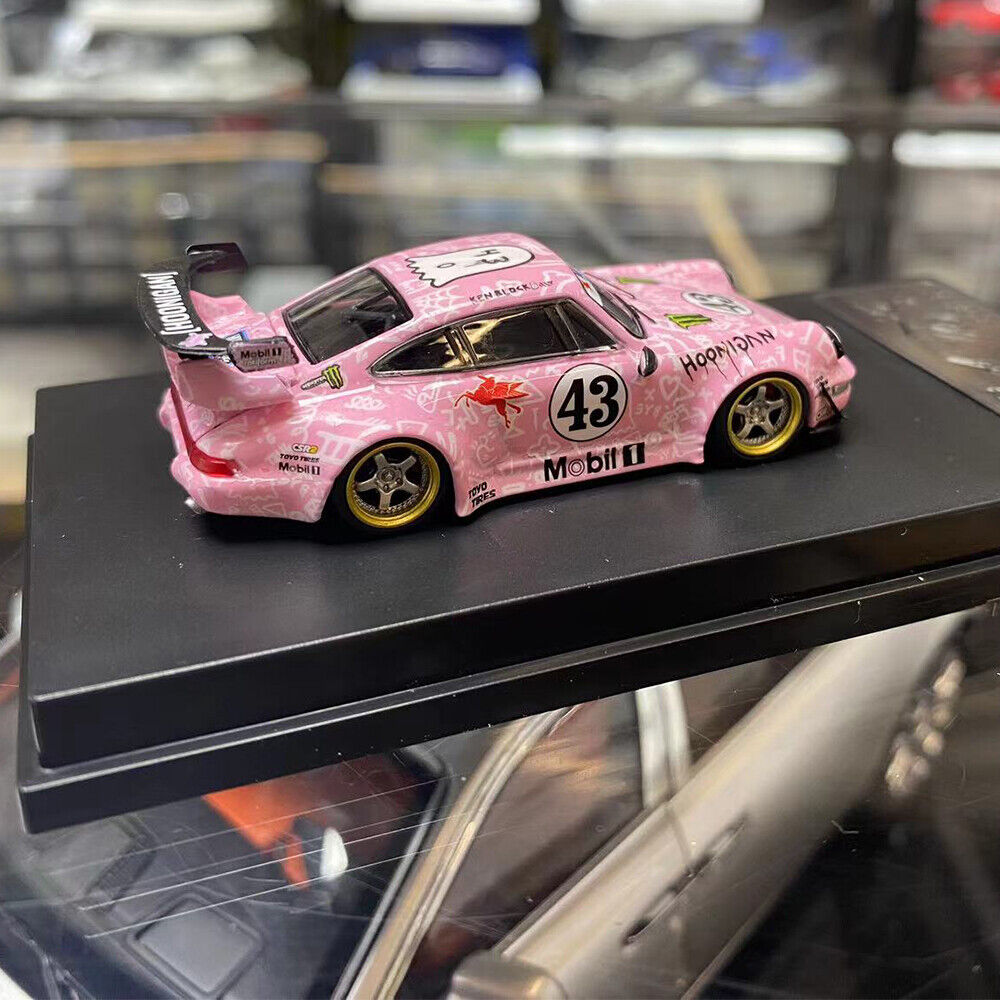 King Model Porsche 911 964 RWB Pink Hoonipigasus 1:64