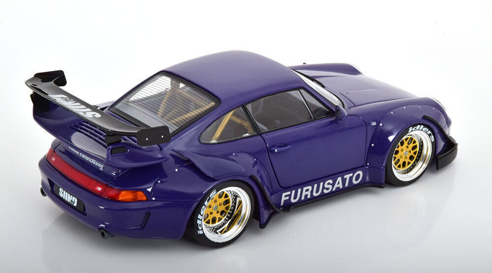 Werk83 Porsche 911 (993) RWB Rauh-Welt Furusato Sidney Hoffmann Purple 1:18