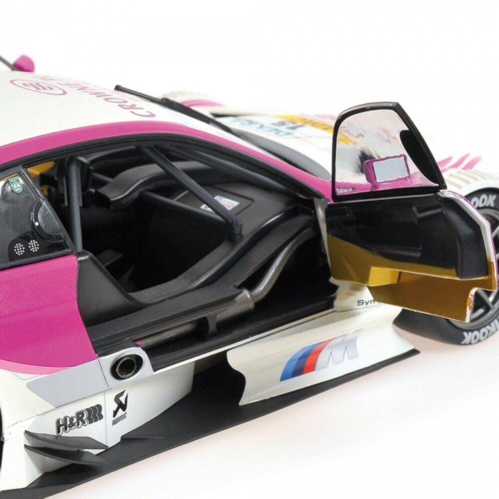 Minichamps 2012 BMW M3 (E92) DTM Team BMW RBM Crowne Plaza No 15 White & Pink 1:18