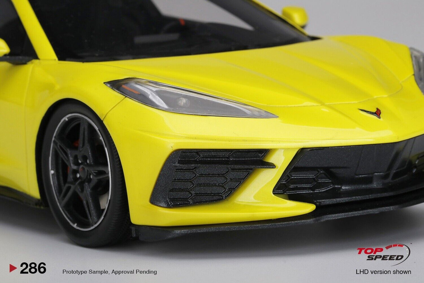 Topspeed 2020 Chevrolet Corvette Stingray Accelerate Yellow Metallic 1:18