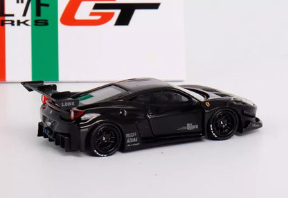 Star Model Ferrari 458 GT LBWK Silhouette Works Black 1:64