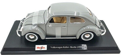 Maisto 1955 Volkwagen Kafer Beetle Gray 1:18