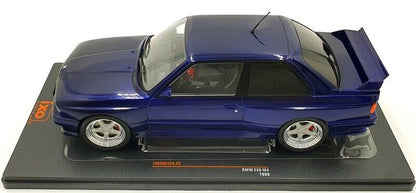 Ixo 1989 BMW E30 M3 Coupe Dark Blue Metallic w/ Deep Dish Wheels 1:18