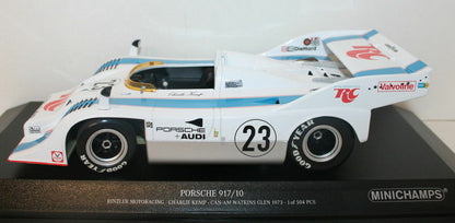 Minichamps Porsche 917/10 No 23 Rinzler Motoracing Watkins Glen Can Am 1973 White 1:18