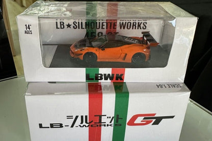 Star Model Ferrari 458 GT LBWK Silhouette Works Orange 1:64