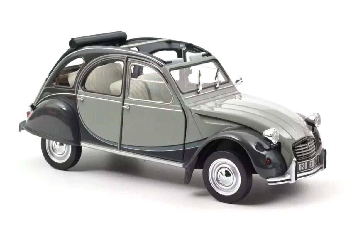 Norev 1:18 1983 Citroen 2CV Charleston Grey & Nocturne Grey