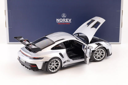 Norev Porsche 911 992 GT3 RS GT Silver Metallic 1:18