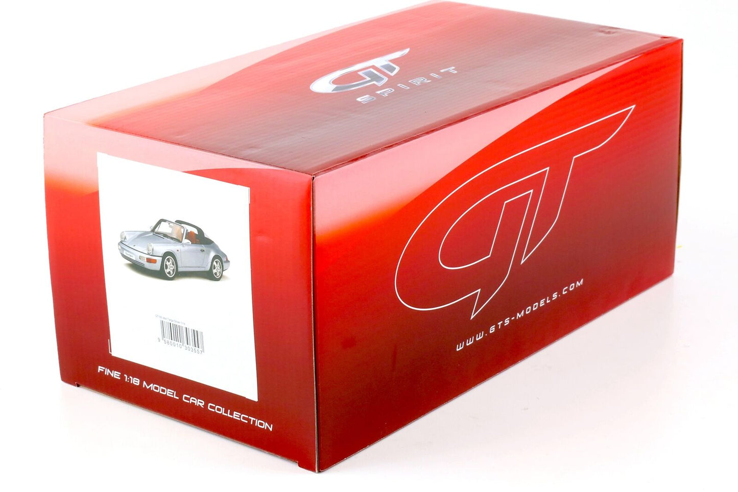 GT Spirit 1990 Porsche 911 Carrera 4 Targa (964) Polar Silver Metallic 1:18