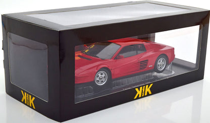 KK Scale 1986 Ferrari Testarossa Red Monospecchio European Version 1:18