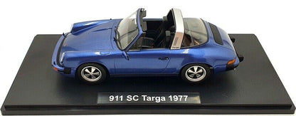 KK Scale 1977 Porsche 911 SC Targa w/ Removable Top G Series Blue Metallic 1:18