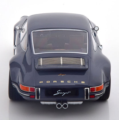 KK Scale 2014 Rendition Porsche 911 by Singer Coupe Grey w/ Black Wheels 1:18